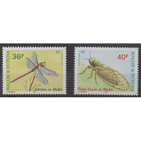 Wallis et Futuna - 1998 - No 521/522 - Insectes