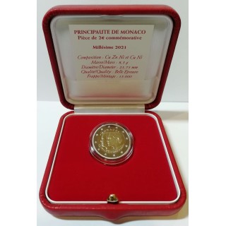 2 euro commémorative - Monaco - 2021 - 10th Anniversary of the wedding of Prince Albert II and Princess Charlene - Proof
