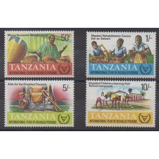 Acheter cette série de timbres de Tanzanie de l'année 1981 (No 187/190).