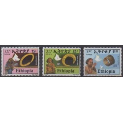 Éthiopie - 1988 - No 1220/1222 - Artisanat ou métiers