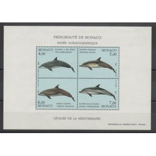 Timbres - vie marine - Monaco  - 1992 - No BF 56