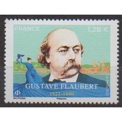 France - Poste - 2021 - No 5542 - Littérature - Gustave Flaubert