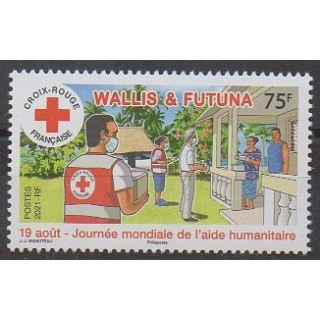 Buy this stamp of Wallis et Futuna of the year 2021 (Journée mondiale de l'aide humanitaire).