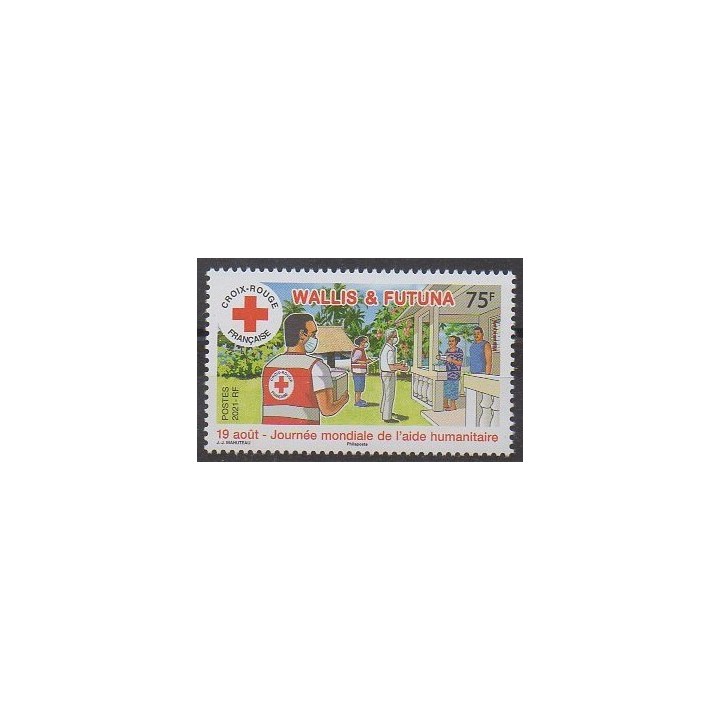 Buy this stamp of Wallis et Futuna of the year 2021 (Journée mondiale de l'aide humanitaire).