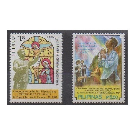 Philippines - 1987 - Nb 1574/1575 - Religion