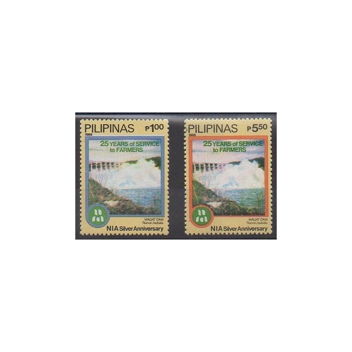 Acheter cette série de timbres des Philippines de l'année 1988 (No 1617/1618).