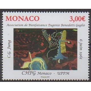 Acheter ce timbre de Monaco de l'année 2021 (CG Jung).