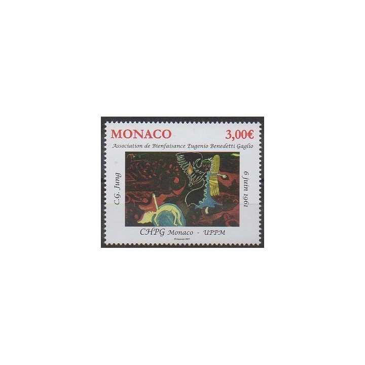Acheter ce timbre de Monaco de l'année 2021 (CG Jung).