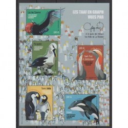 French Southern and Antarctic Lands - Blocks and sheets - 2021 - Nb BF Animaux divers - Animals