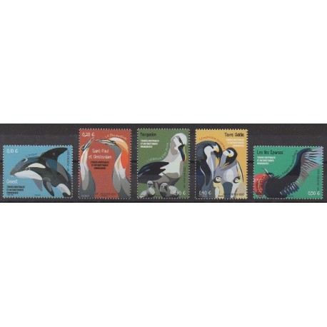 French Southern and Antarctic Territories - Post - 2021 - Nb 987/991 - Animals