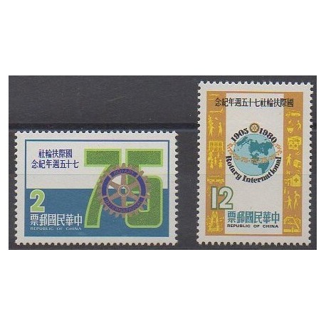 Formose (Taïwan) - 1979 - No 1265/1266 - Rotary ou Lions club