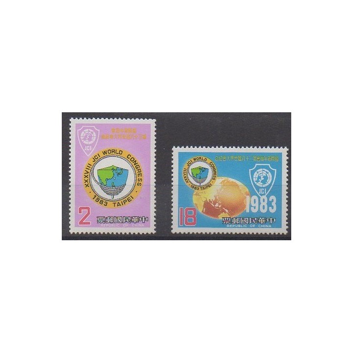 Buy this set of stamps of Formosa (Taiwan) of the year 1983 (Nb 1483/1484).