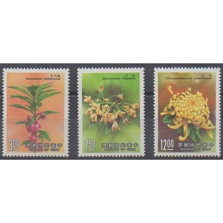 Formose (Taïwan) - 1988 - No 1756/1758 - Fleurs