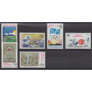 Buy this set of stamps of Turkey of the year 1994 (Nb 2773/2778).