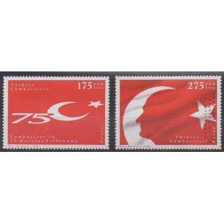 Buy this set of stamps of Turkey of the year 1998 (Nb 2891/2892).