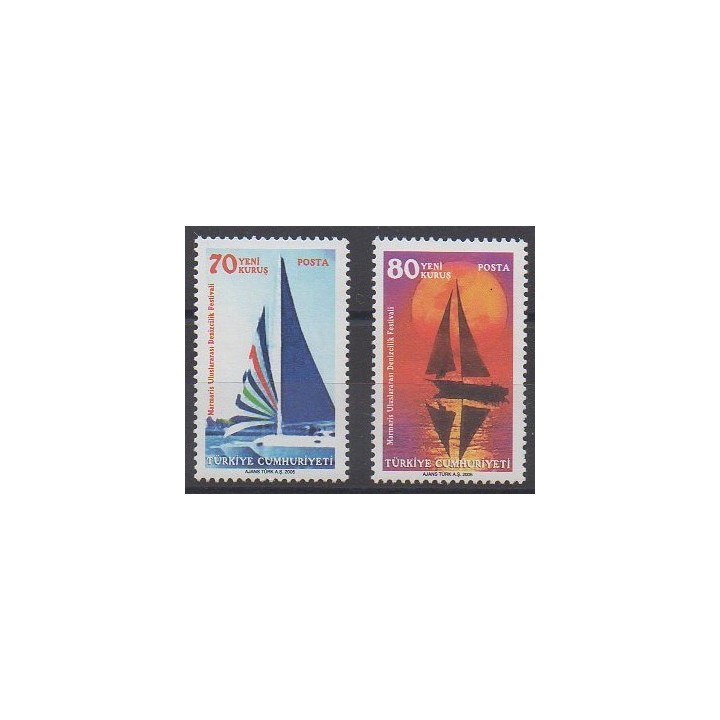 Buy this set of stamps of Turkey of the year 2005 (Nb 3162/3163).