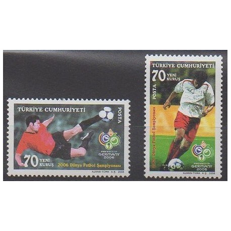 Turquie - 2006 - No 3237/3238 - Coupe du monde de football