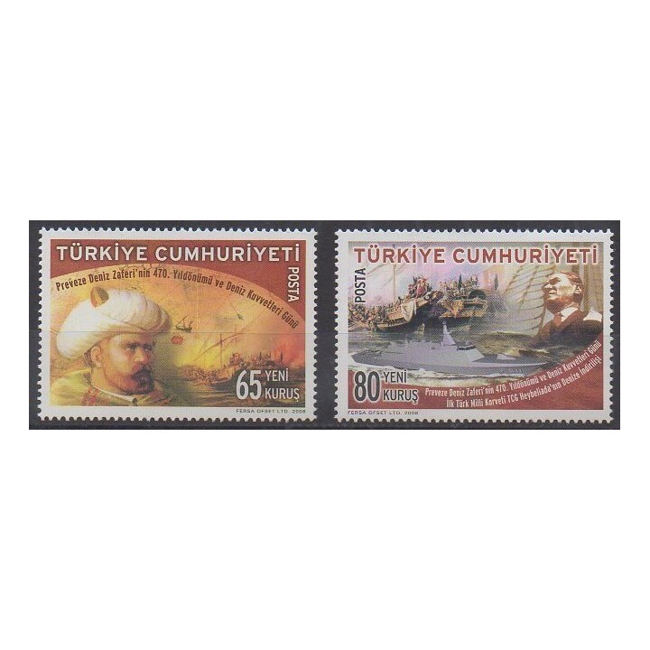 Acheter cette série de timbres de Turquie de l'année 2008 (No 3393/3394).