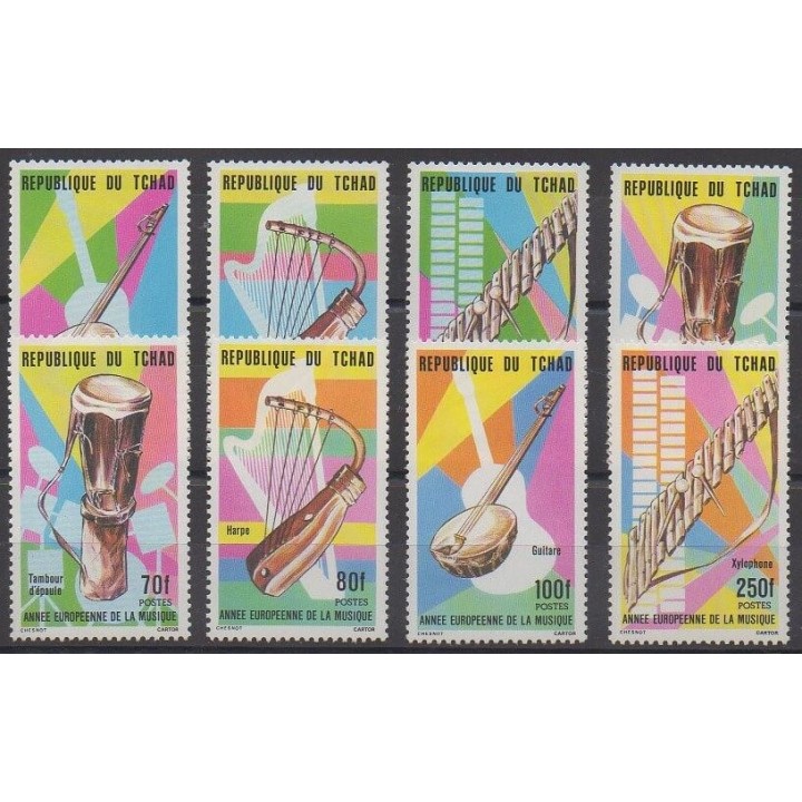 Buy this set of stamps of Chad of the year 1985 (Nb 470/477).
