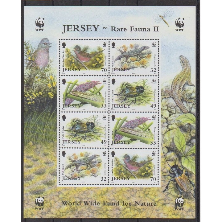 Acheter cette série de timbres et ces 2 blocs feuillets de l'île de Jersey de l'année 2004 (No F1170/1173).