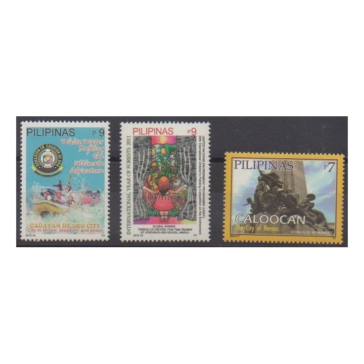 Acheter cette série de timbres des Philippines de l'année 2012 (No 3708/3710).