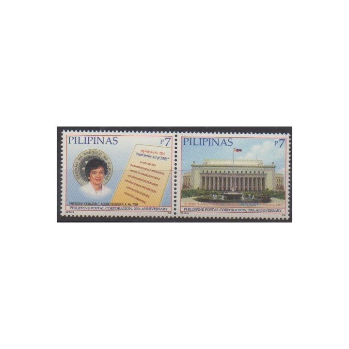 Buy this set of stamps of Philippines of the year 2012 (Nb 3692/3693).
