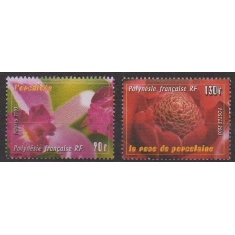 Polynésie - 2003 - No 699/700 - Roses