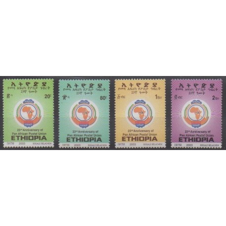 Éthiopie - 2003 - No 1589/1592 - Service postal