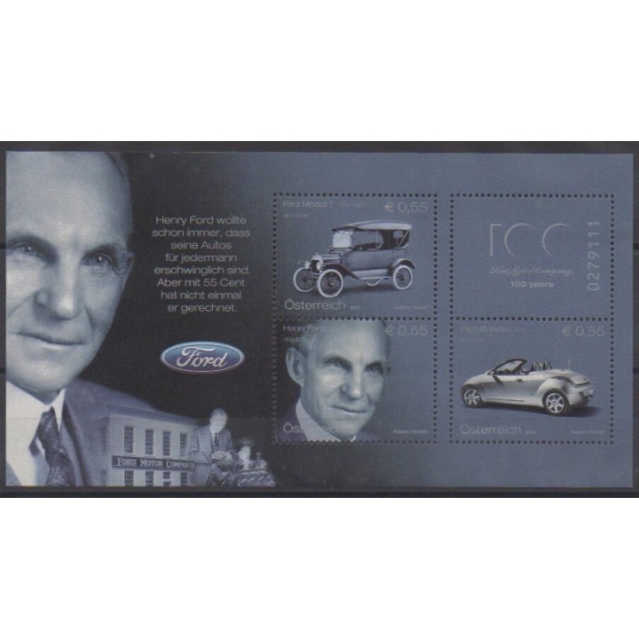 Buy this souvenir sheet  of Austria of the year 2003 (Nb BF24).