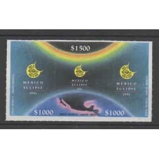 Timbres - astronomie - Mexique - 1991 - No 1372/1374