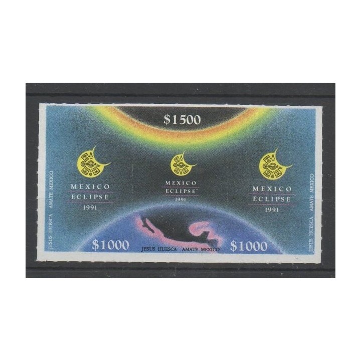 Timbres - astronomie - Mexique - 1991 - No 1372/1374