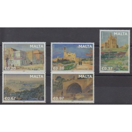Malta - 2012 - Nb 1639/1643 - Paintings