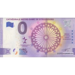 Billet souvenir - 67 - Cathédrale Notre-Dame de Strasbourg - 2021-1 - Anniversaire