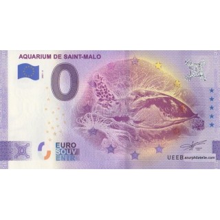 Billet souvenir touristique - 2021-3 - Aquarium de Saint-Malo - (Ille-et-Vilaine)