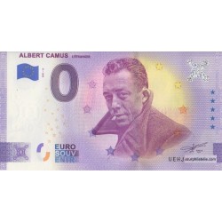 Euro banknote memory - 37 - Albert Camus - L'étranger - 2021-12