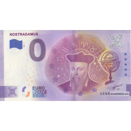 Euro banknote memory - 75 - Nostradamus - 2021-7 - Anniversary