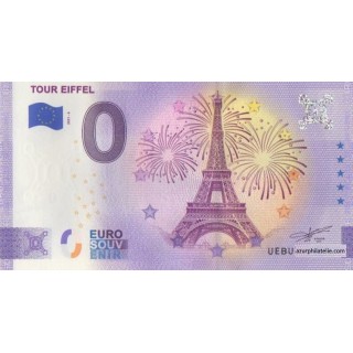 Billet souvenir touristique - 2021-6 - Tour Eiffel - (Paris)