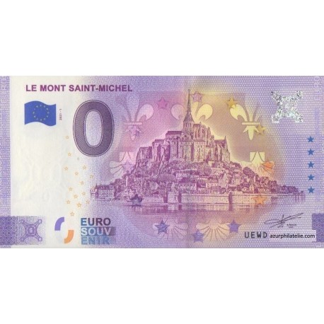 Euro banknote memory - 50 - Le Mont Saint-Michel - 2021-1 - Anniversary