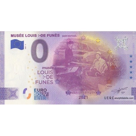Euro banknote memory - 83 - Musée Louis de Funès - Le corniaud - 2021-3