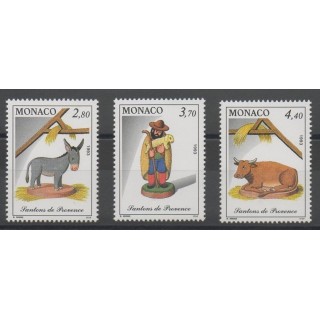 Timbres - Noël - Monaco  - 1993 - No 1912/1914