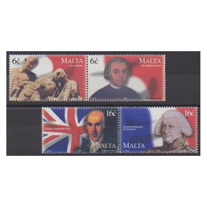 Acheter cette série de timbres de Malte de l'année 1999 (No 1067/1070).