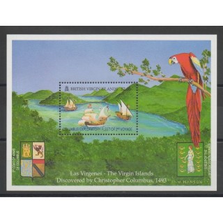 Timbres - Christophe Colomb - Vierges (Iles) - 1992 - No BF 75