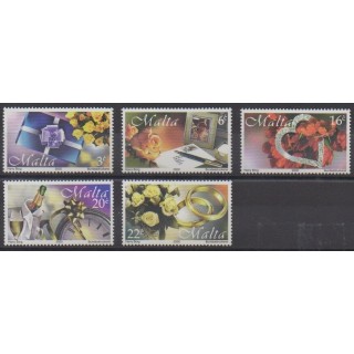 Acheter cette série de timbres de Malte de l'année 2000 (No 1087/1091).