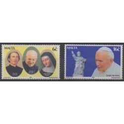 Malta - 2001 - Nb 1138/1139 - Pope