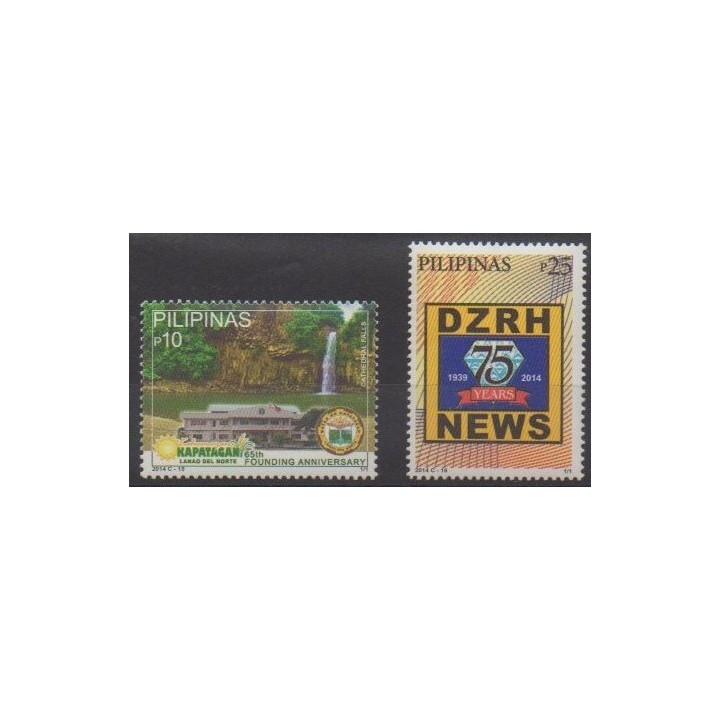 Buy this set of stamps of Philippines of the year 2014 (Nb 3856/3857).