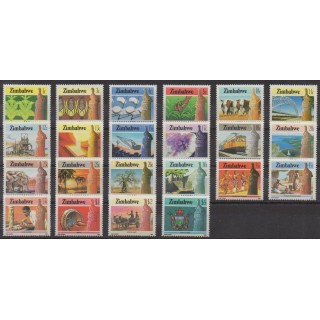 Buy this set of stamps of Zimbabwe of the year 1985 (Nb 83/104).