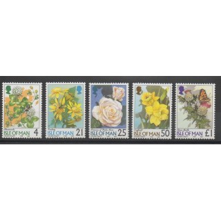 Timbres - fleurs  - Man (Ile de) - 1998 - No 787/791