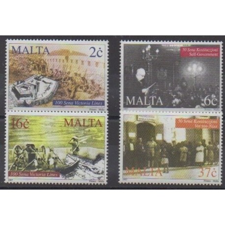 Malte - 1997 - No 1003/1006 - Histoire