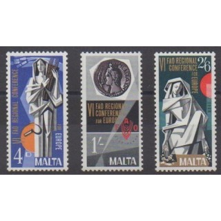 Acheter cette série de timbres de Malte de l'année 1968 (No 385/387).