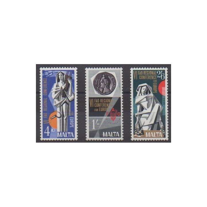Buy this set of stamps of Malta of the year 1968 (Nb 385/387).